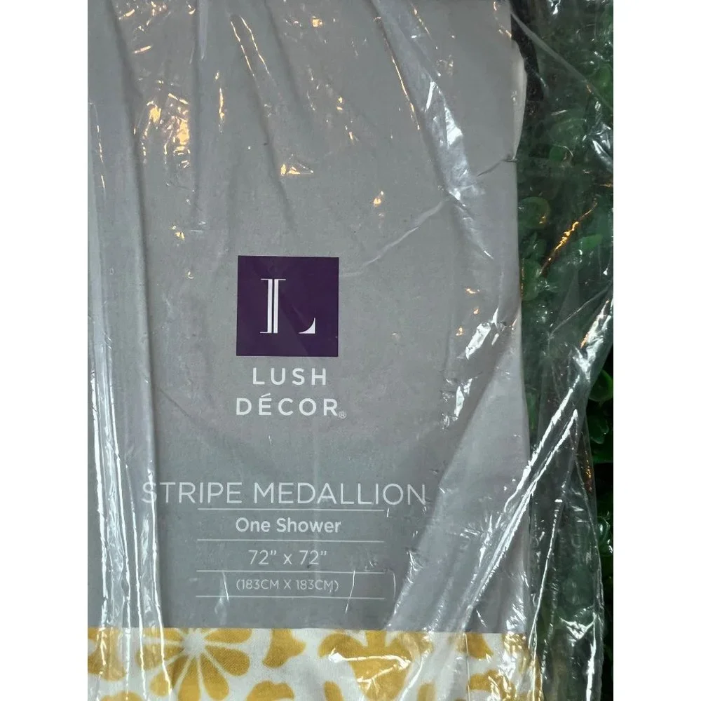 New Lush Decor Stripe Medallion 72